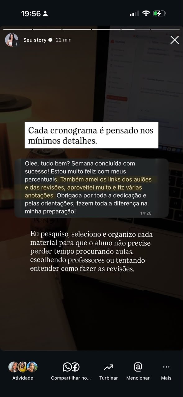 Depoimento de aluna da Giovana